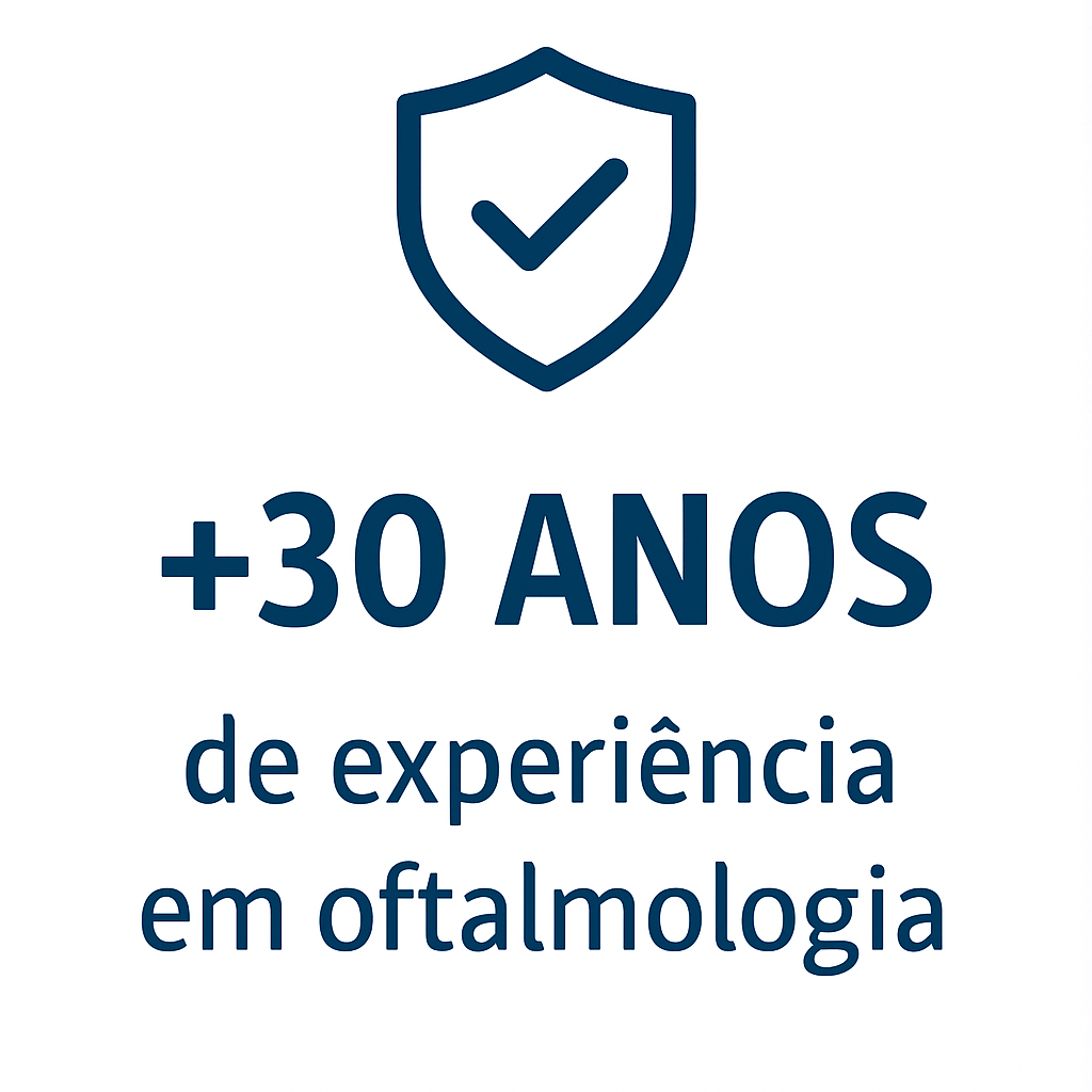 Anos de experiência em oftalmologia